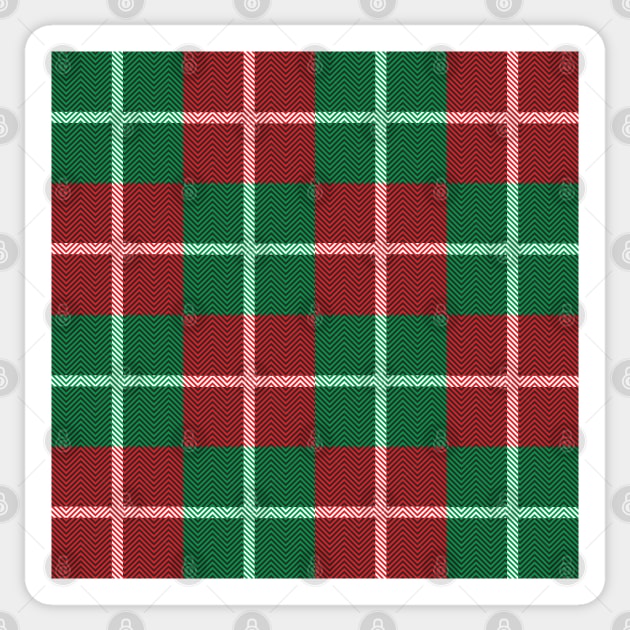 Tartan-christmas pattern Sticker by ilhnklv